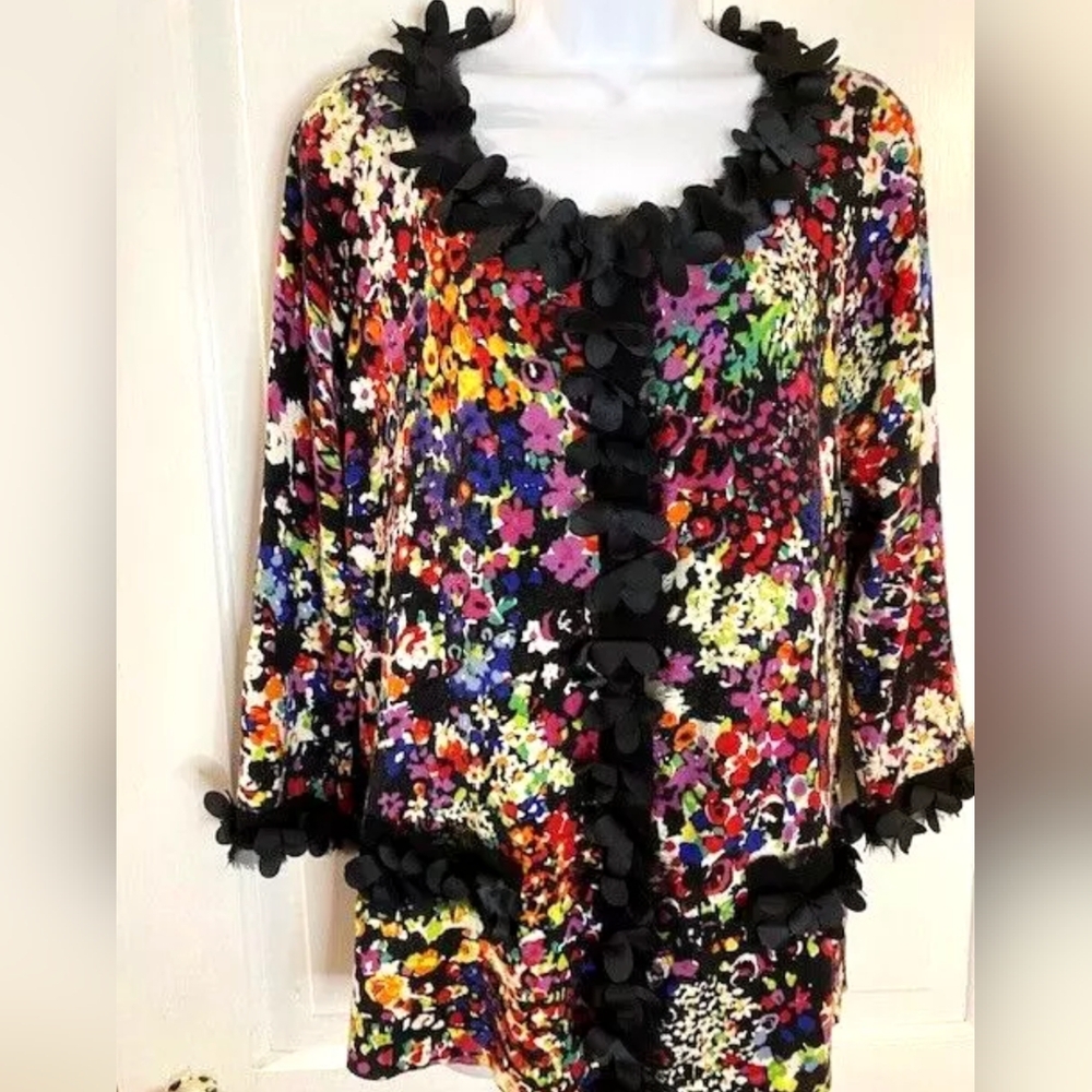 vintage BEREK* twin set  Size L, long sleeve, covered snap front, soft, stretchy